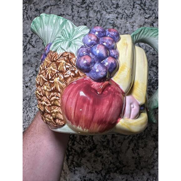 Calypso Fruit by Fitz & Floyd Rare 1988 - 1.5 Quart Pitcher - Picture 9 of 10